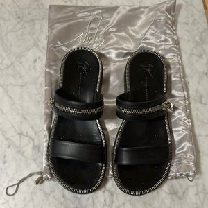 Giuseppe Zanotti Men's - Black Sandals (USED) SIZE 41